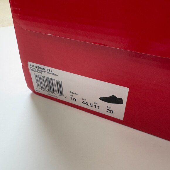 NWT Puma Smash V2 Sneakers Black - Picture 3 of 12